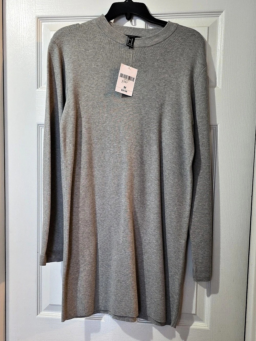 Forever 21 Long Sleeve Mini Dress in Gray NWT